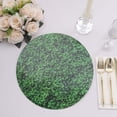 thumbnail image 4 of Efavormart 6 Pack Green Boxwood Leaf Print Cardstock Paper Charger Plates, 13" Round Disposable Serving Trays - 700GSM, 4 of 10