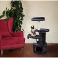 thumbnail image 4 of TRIXIE Oviedo Plush 3-Level 41" Cat Tree with Sisal Scratching Posts, Condo & Tunnel, Gray, 4 of 5