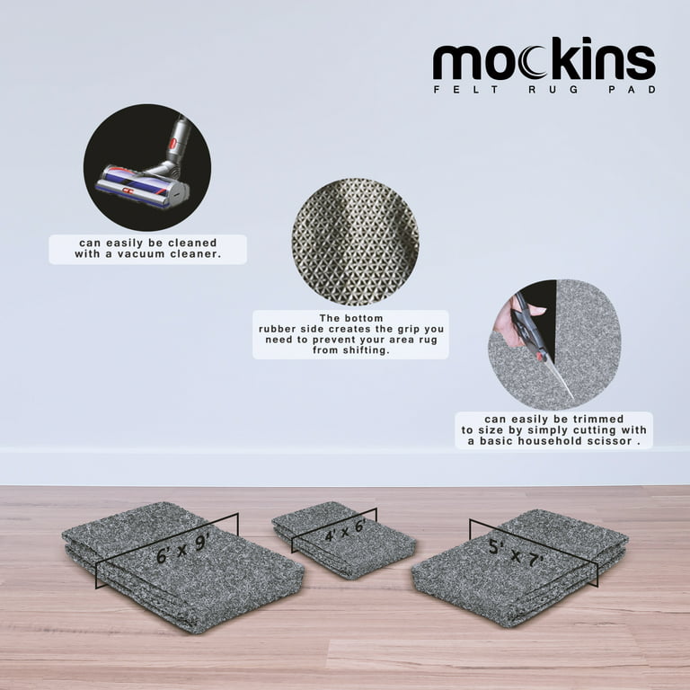 Mockins Premium Grip and Non Slip Rug Pad 2 x 3 feet Area Rug Pad