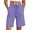 46# 1Pack:Purple, variant on NELEUS Women's 9" Bermuda Shorts Waffle Knit High Waisted Breathable Lounge Casual Shorts with Pockets,Purple,US Size L
