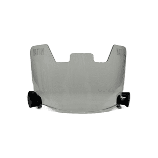 Battle Sports Youth Chrome Protective Football Back Plate - Silver