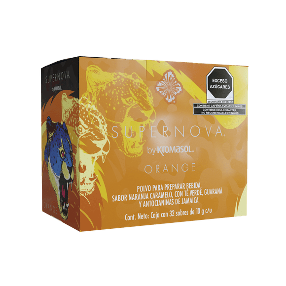 Supernova Orange by Kromasol caja con 32 sobres