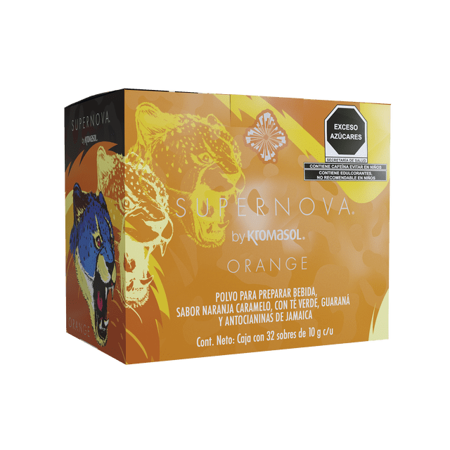 Supernova Orange by Kromasol caja con 32 sobres
