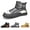 Gray, variant on Yunkctuk Snow Boots for Men, Mens Warm Non-slip Winter Boots, Waterproof Comfortable Ankle Winter Short Boot, Mens Lightweight Outdoor Walking Hiking Snow shoes