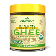 Alovitox Grass Fed Organic Butter 8.4 fl oz Ghee Clarified Fat from New Zealand USDA Certified