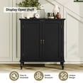 thumbnail image 6 of HLR 31.5'' Large Sideboard Buffet Cabinet with Storage, 2 Doors Modern Credenza Table for Living Room, Black, 6 of 15