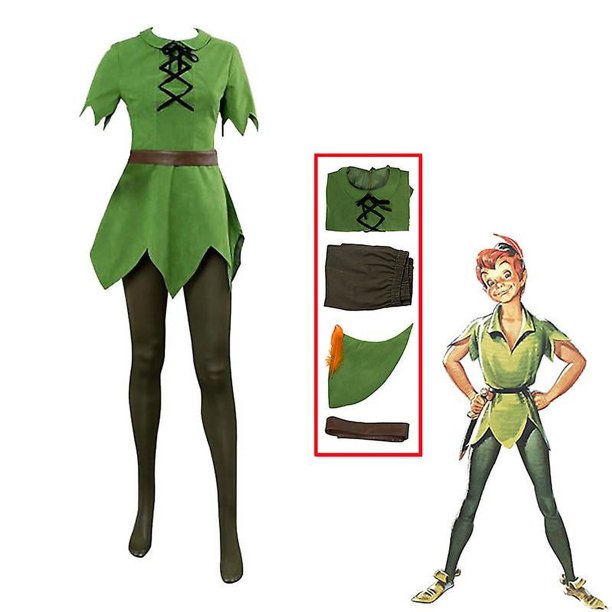 Disfraz de Peter Pan, disfraz de Anime, uniforme de elfo verde, vestidos para niños y niñas, disfraz de Carnaval de Halloween, traje elegante para hombres