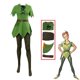 thumbnail image 1 of Disfraz de Peter Pan, disfraz de Anime, uniforme de elfo verde, vestidos para niños y niñas, disfraz de Carnaval de Halloween, traje elegante para hombres, 1 of 4