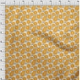 thumbnail image 4 of oneOone Viscose Chiffon Orange Fabric Fruits Pineapple Sewing Material Print Fabric By The Yard 42 Inch Wide, 4 of 4