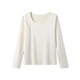 thumbnail image 1 of Ropa interior térmica para mujer, color sólido, cuello redondo, terciopelo grueso, manga larga, ajustada, ropa interior cálida, pijama de poliéster para mujer, 1 of 8