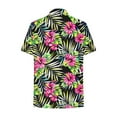 thumbnail image 4 of QUNYINEY Collared Womens Button Down Shirts Hawaiian Casual Short Sleeve Tops Loose Summer Beach Women Tops, 4 of 6