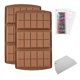 thumbnail image 1 of Molde Chocolate Rectángulo Barra Pistacho Silicona Con Bolsas Embalaje Y Raspador Herramientas para Hornear El Bricolaje, 1 of 9