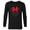 Black, variant on Disney Minnie Mouse Icon Christmas Holiday Lights Snowflakes - Long Sleeve T-Shirt for Men - Customized-White