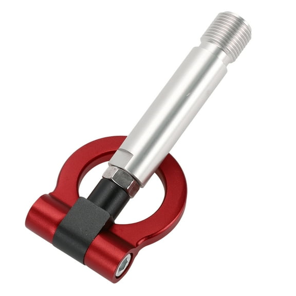 Unique Bargains Tow Hook /Universal Car Front Bumper Towing Hook / Durable Metal Rotary Tow Hook Ring for Toyota Yaris EP 23.0cm 1pcs Red