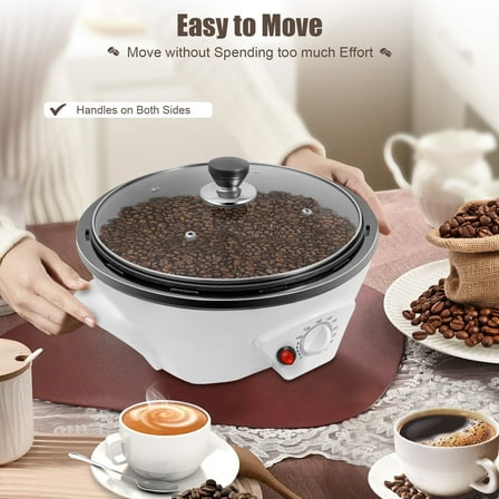 Home Electric Coffee Roaster Household Coffee Bean Roasting Baking Machine 110V