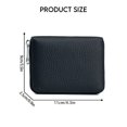 thumbnail image 6 of MFFOR Leather Coin Pouch Purse for Women Mini Travel Change Wallet, Black, 6 of 7