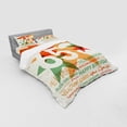 thumbnail image 2 of Ambesonne Retro Bedding Set 4 Pcs, Birthday Languages, Queen, Multicolor, 2 of 2