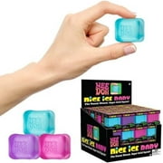Schylling NeeDoh Nice Ice Baby - Sensory Squeeze Toy - Single Mini Nice Cube in Assorted Colors - Ages 3+ (Pack of 1)
