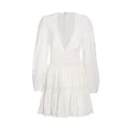 thumbnail image 5 of Free People Women's the Delightful Lace Inset Plunging Mini Dress White Size 12, 5 of 5