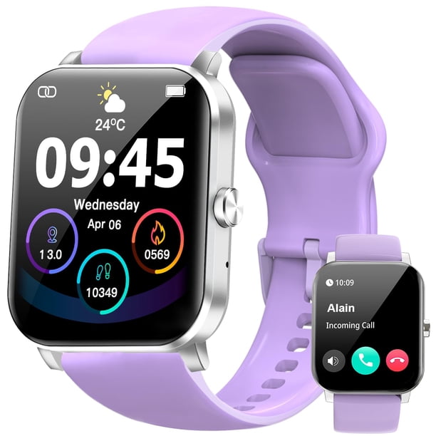 Monitor de actividad física Smartwatch QONBINK HD de 1,85 pulgadas, más de 120 modos deportivos