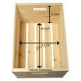 thumbnail image 6 of Unfinished Wood Crate, 18 in x 12.5 in x 9.5 in, 6 of 15