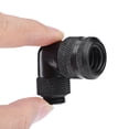 thumbnail image 2 of Conector de tubo, PC Refrigeración por agua Conector de dos pulsos Conector de codo de 90 grados G1 / 4 de 2 '' para tubo de 14 mm(Negro) EOTVIA No, 2 of 6