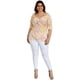thumbnail image 5 of Blusa fresca Roman Fashion/Tallas Extras, 1828 lila 40 Roman Fashion BL-GR-1828-LILA, 5 of 6