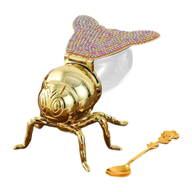 Tarro de miel de abeja, recipiente de almacenamiento, dispensador de jarabe decorativo, recipiente para condimentos Color e