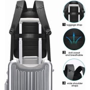 BANGE Gray Business Laptop Backpack with USB Charging Port