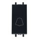 thumbnail image 1 of Estevez, Botón Timbre Campana, Negro Carboncillo, Gamma, 2.2 x 4.5 cm, Nuevo, 1 of 7