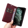 thumbnail image 3 of Funda para iPhone 11 Pro Estuche de Cuero PU Tipo Cartera con Ranuras para Tarjetas y Cierre Magnético, 3 of 5