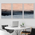 thumbnail image 2 of IDEA4WALL Framed Canvas Print Wall Art Set Pastel Watercolor Minimal Ocean Landscape Nature Abstract Modern Art Contemporary Decorative for Living Room, Bedroom, Office - 16"x24"x3 White, 2 of 5