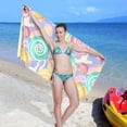 thumbnail image 7 of Dreamtimes Bright Colored Lollipop Beach Towel Quick Dry Absorbent Bath Towels Sandproof Lightweight Towel for Gym Yoga Sports Swimming- 30x60in, 7 of 7