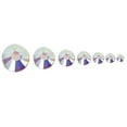 thumbnail image 2 of 1400pcs/Ss 6 Glass Crystal Round Rhinestone Gems Flat Flat Back Rhinestones Gems White AB Acrylic, 2 of 7