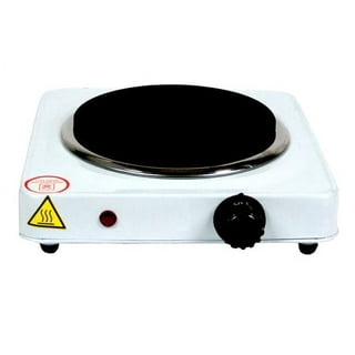 Portable 1000W Single Electric Burner Hot Plate 5 Level Adjustable  Temperature 110V Camping Dorm Heating Cooking Stove Stainless Steel 