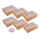 thumbnail image 2 of 6 cajas para cupcakes de 12 cavidades, de grado alimenticio, para cupcakes de 12 agujeros Marrón, 2 of 9