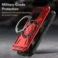 thumbnail image 2 of ELEHOLD Case for iPhone 16 Pro, Military Grade Magnetic Case with Kickstand, Compatible with Wireless Charging,Black, 2 of 5