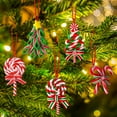 thumbnail image 2 of 16Pcs Christmas Lollipop Ornaments, Candy Christmas Tree Decorations Colorful Mini Candy Cane Hanging Ornaments Polymer Clay Peppermint Pendants for Xmas Tree Party Home Decorations, 2 of 15