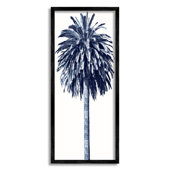 Contemporary Palm Tree View Botanical & Floral Graphic Art Black Framed Art Print Wall Art