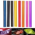 thumbnail image 2 of Negro mate 12 colores luz del coche faro luz trasera tinte película de vinilo hoja adhesiva luz antiniebla lámpara trasera película de humo mate 30X150Cm, 2 of 4