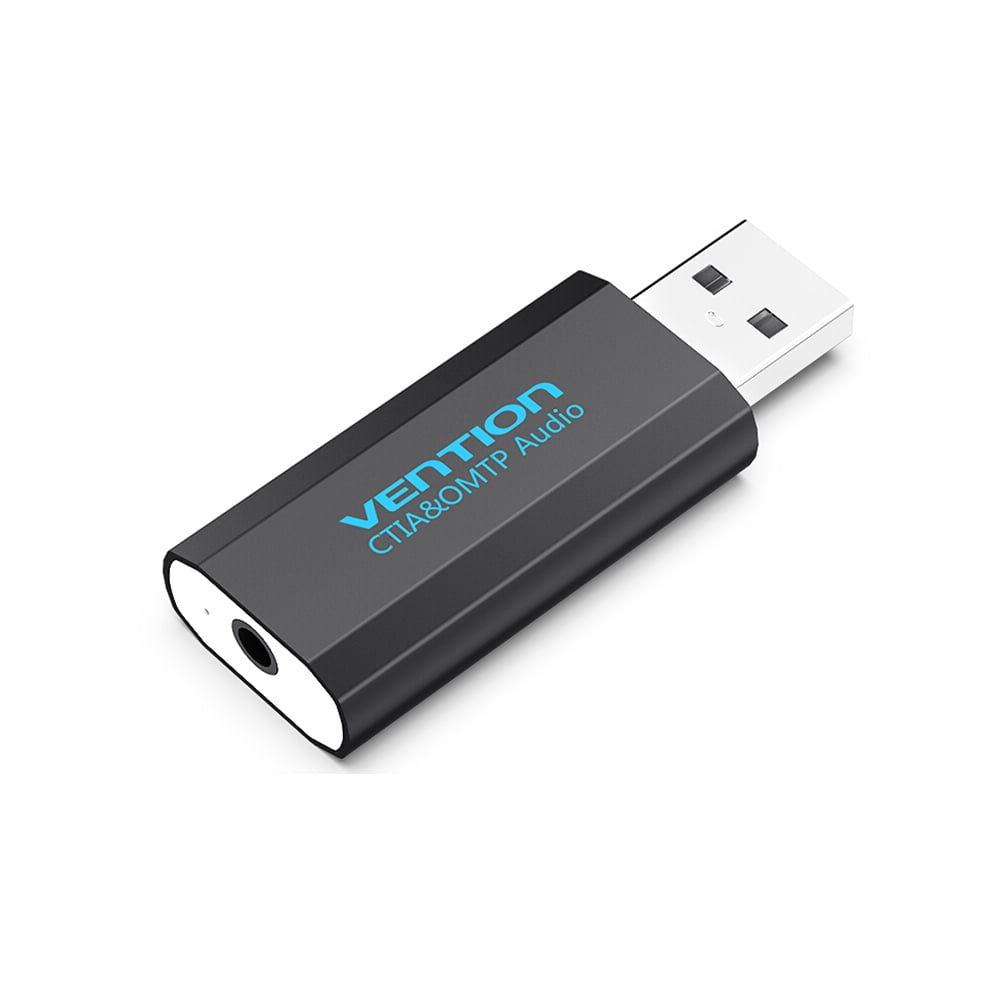VENTION USB External Sound Card with 3.5mm Stereo Earphone Mic Adapter
