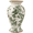 Green-Waist, variant on Vintage Ceramic Vase – Green Floral Chinoiserie Design, Rustic Large Vase for Flowers, Tuscan & Farmhouse Decor, 7.8 Inch Handcrafted Vase for Living Room, Office, or Shelf