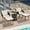 Beige, variant on EUROCO 5 Pieces Patio Furniture Chair Sets, Woven Rope Outdoor Patio Conversation Set With Wicker Cool Bar Table, Ottomans, Bistro Sets for Porch,Backyard,Balcony,Poolside, Brown
