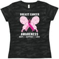 thumbnail image 3 of Inktastic Breast Cancer Awareness Hope Support and Love Women's T-Shirt, 3 of 5