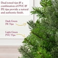 thumbnail image 4 of Mini Christmas Tree, 2ft Small Artificial Fir Tree, Desktop Tabletop Decoration with Weighted Burlap Base, 4 of 5