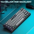 thumbnail image 5 of AULA WIN60 HE 61-Key Wired Hall Effect Magnetic 60% Gaming Keyboard, RGB, Instant Commands, 60% Compact Design, Near-Zero Delay, Custom Actuation, Rapid Response - Grey/Black, 5 of 14