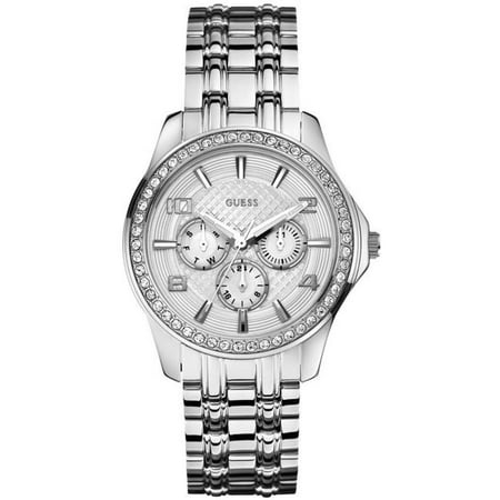 U0147L1 Guess Silver-Tone Polished Glamour Ladies Watch