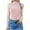 Pink, variant on CaComMARK PI Women's Tops Sexy Mock Turtle Neck Long Sleeve Tops Sheer Mesh Ruched Trendy Going Out Shirts Blouse Red L(L)