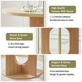 thumbnail image 6 of PHOYAL 47 inch Round Dining Table, Circle Kitchen Table for 4-6, Large Wood Dinner Table, Wooden Fluted Pedestal Dinning Table for Dining Room, Mid Century Modern Style, Natural, 6 of 10