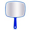 thumbnail image 1 of CNKOO Large Hand Mirror  Handheld Mirror With Handle  Salon Mirror For Barber Hairdressing - blue, 1 of 6